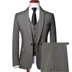 Vintage, Professional Men’s Suit - Plaid Single-Breasted