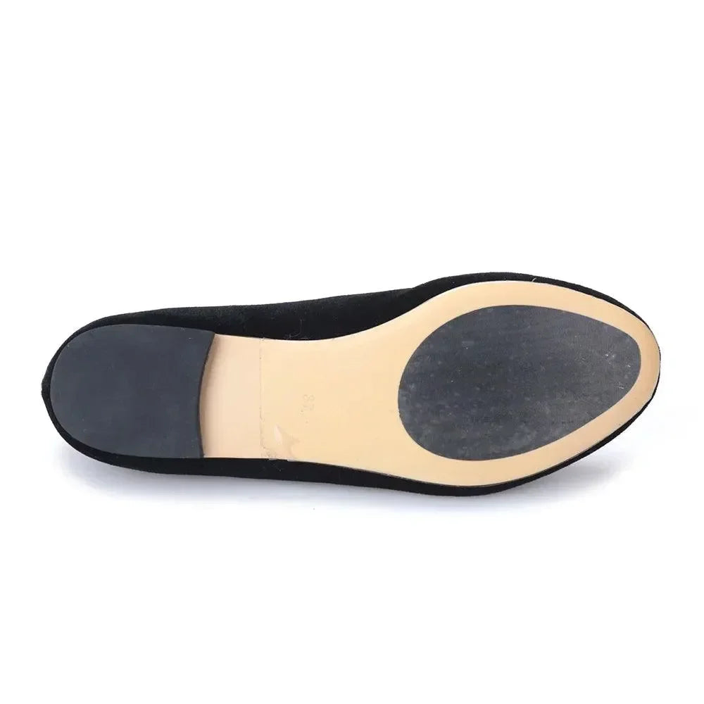 Vixen Velvet Embroidered Women's Loafers -Guocali