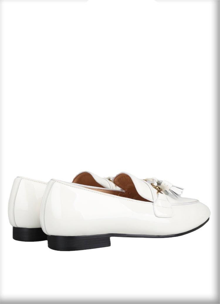White Patent Leather Men Loafers - Men Shoes - Loafer Shoes - Guocali