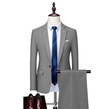 Winter-Ready Woolen 3-Piece Suit for Men -Guocali