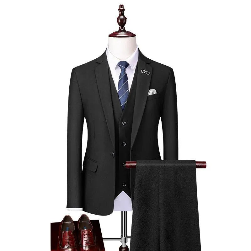 Winter-Ready Woolen 3-Piece Suit for Men -Guocali