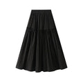 Women A-Line Skirt Bow Detail - High Waist Midi Women Skirt