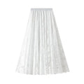 Women A-Line Skirt Lace Detail - Midi Women Skirt