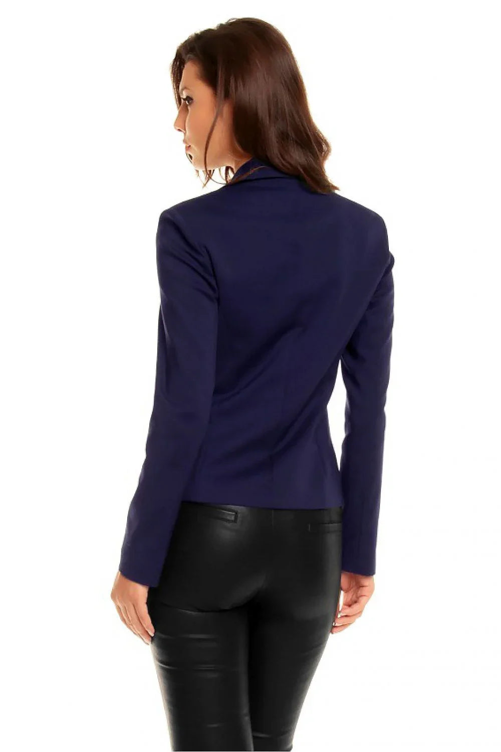 Women Blazer - Breathable - 1-Button - Blue -Guocali