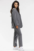 Women Blazer - Breathable - Button - Gray -Guocali