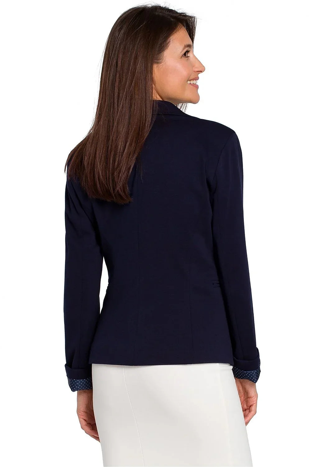 Women Blazer - Breathable - Button - navy -Guocali