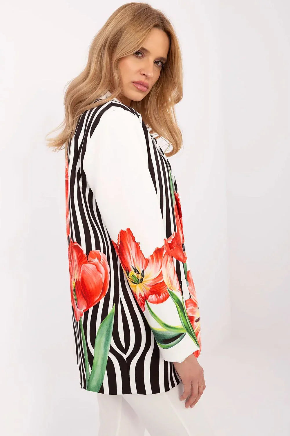 Women Blazer - Lightweight - 1-Button, Red, Green, White, Black