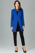 Women Blazer - Lightweight - Button - blue -Guocali
