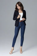 Women Blazer - Lightweight - Button - navy -Guocali
