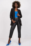 Women Blazer - Lightweight - Slip-On - Black -Guocali