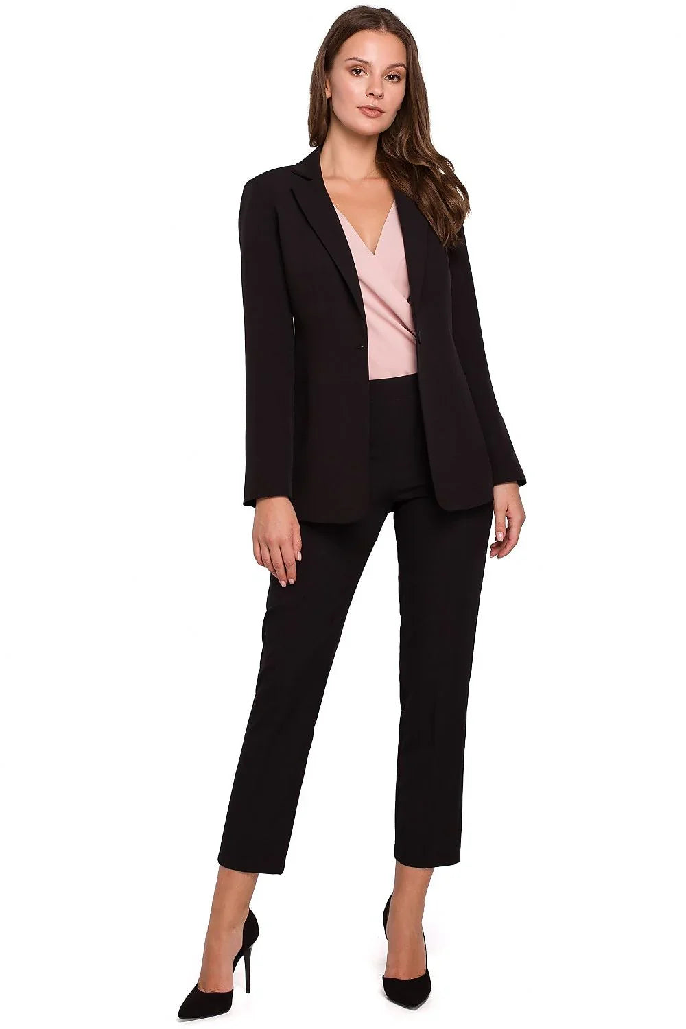 Women Suit Jacket - Stretchable - 1-Button Blazer