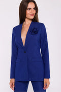 Women Suit Jacket - Stretchable - 1-Button Blazer