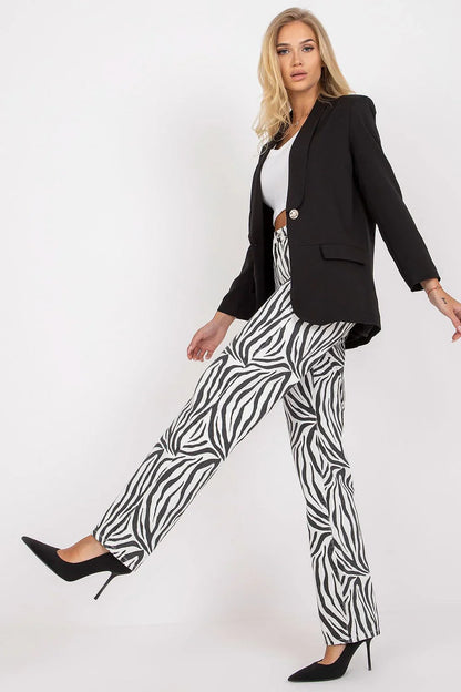 Women Blazer - Stretchable - Button - Black -Guocali