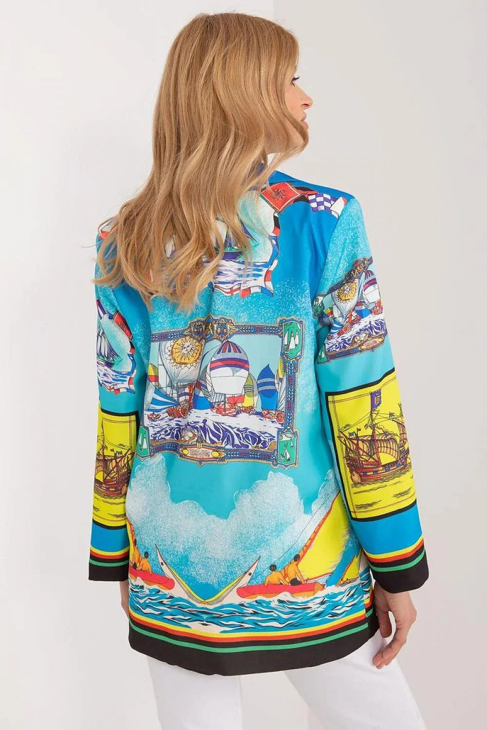 Women Blazer - Stretchable - Button - Multicolor, Blue, Yellow, Black, Red -Guocali