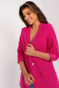 Women Blazer - Stretchable - Button - Pink -Guocali