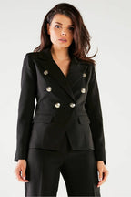 Women Suit Jacket - Stretchable - Double-Breasted