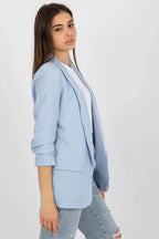 Women Blazer - Stretchable - Slip-On - Blue -Guocali