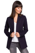 Women Blazer - Stretchable - Slip-On - Navy -Guocali