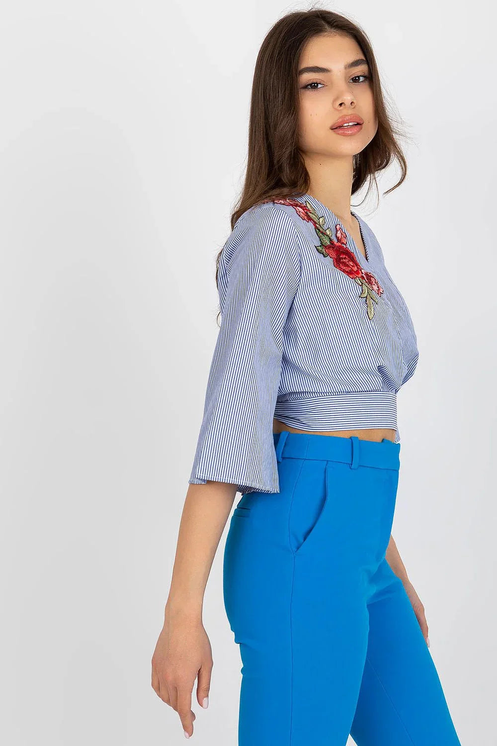 Women Blouse – Breathable – Three-Quarter Sleeve - Navy