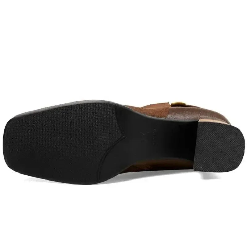 Women Boots - Ankle Fashion Heeled Suede