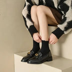 Women Casual Horse Bit Loafers - Slip-On Flat Shoes