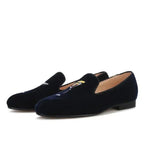 Women Casual Smoking Loafers - Slip-On Flat Shoes