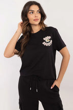 Women Crew-Neck Short-Sleeves T-Shirt – Breathable, Multicolor