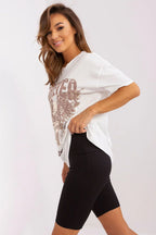 Women Crew-Neck Short-Sleeves T-Shirt – Breathable, Bronze