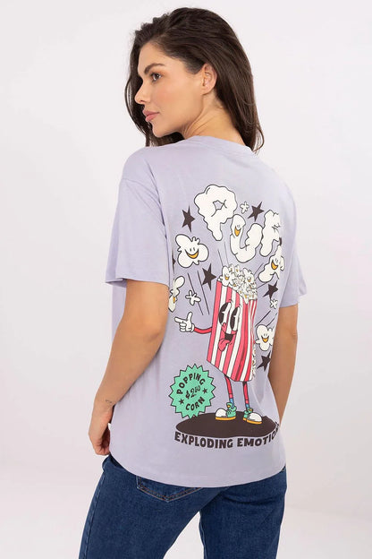 Women Crew-Neck Short-Sleeves T-Shirt – Breathable - Purple -Guocali