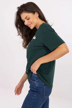 Women Crew-Neck Short-Sleeves T-Shirt – Breathable, White