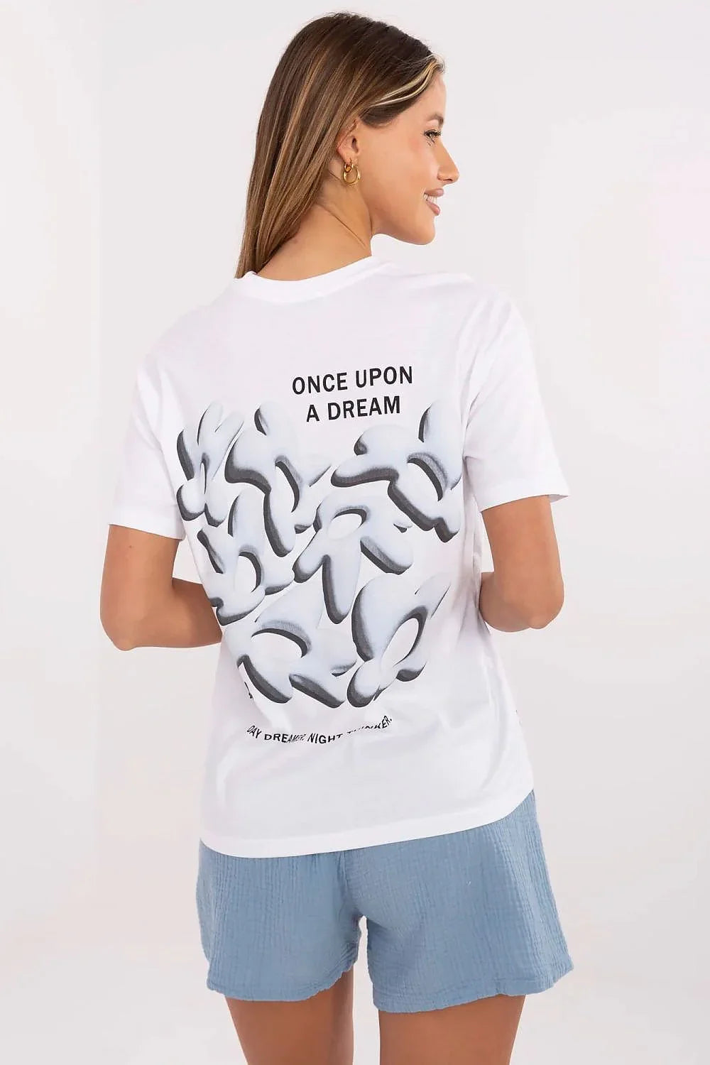 Women Crew-Neck Short-Sleeves T-Shirt – Breathable - White -Guocali