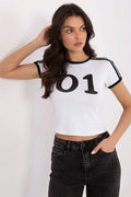 Women Crew-Neck Short-Sleeves T-Shirt – Stretchable - Black -Guocali