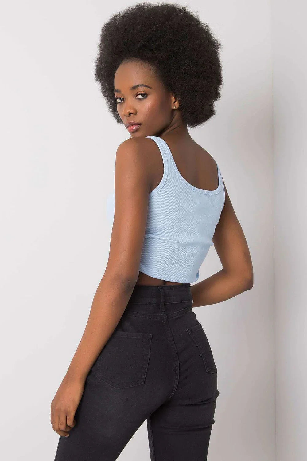 Women Crop Top – Round-Neck Crop Top -Guocali