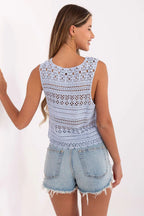 Women Lace Top – Round-Neck Lace Top -Guocali