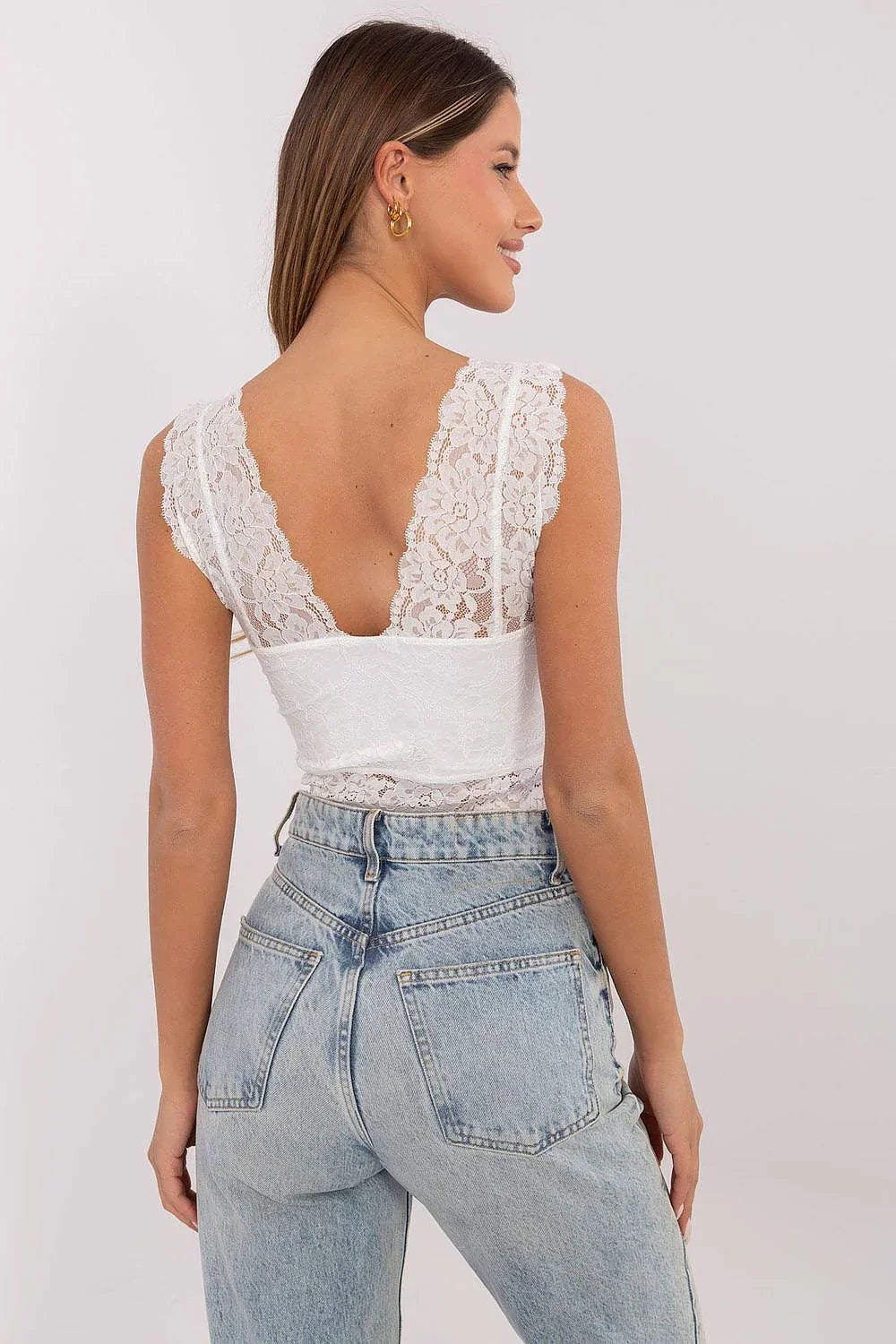 Women Lace Top – V-Neck Lace Top -Guocali