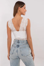 Women Lace Top – V-Neck Lace Top -Guocali