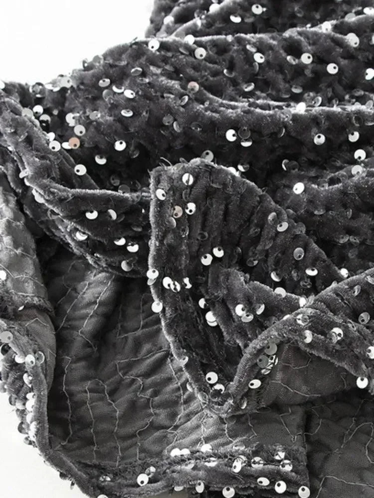 Women Mermaid Skirt Sequin - High Waist Midi Women Skirt