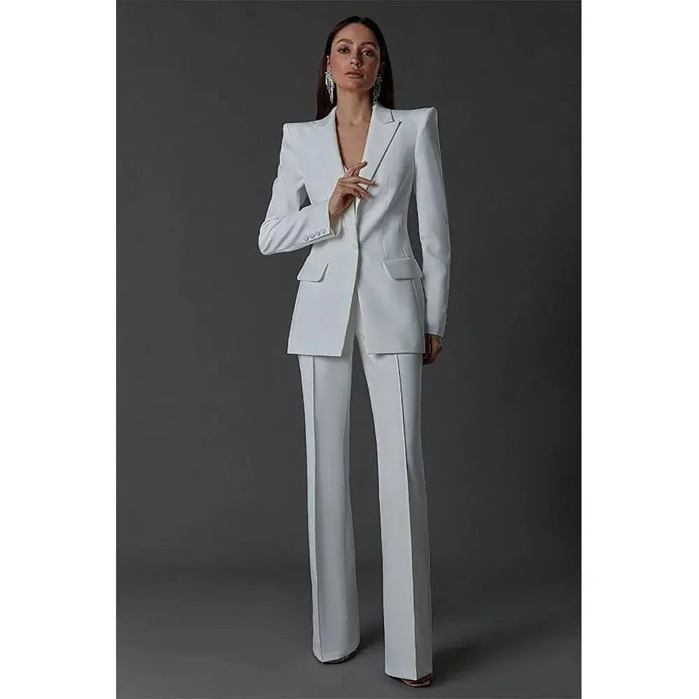 Women Pant Suit - 2-Piece Trouser Suit -Guocali
