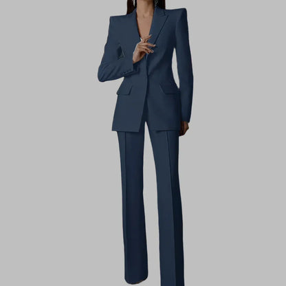 Women Pant Suit - 2-Piece Trouser Suit -Guocali