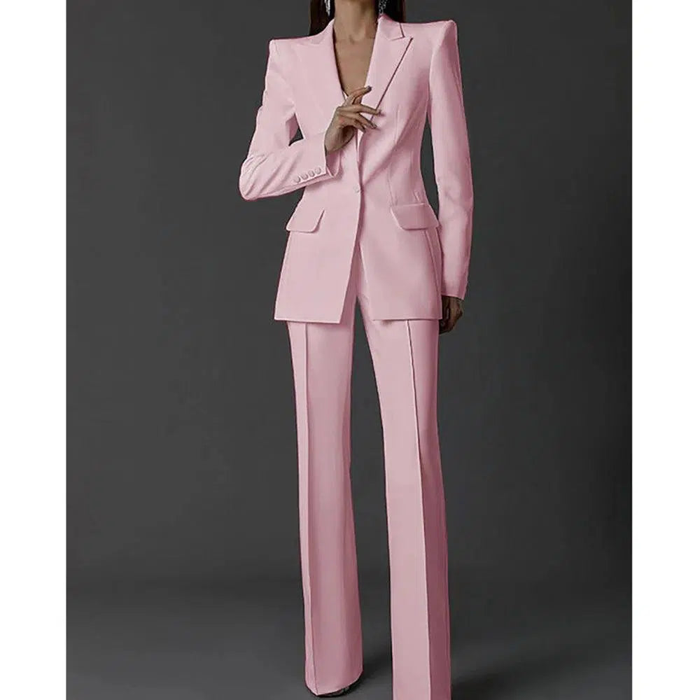 Women Pant Suit - 3-Piece Trouser Suit - Pantsuit - Guocali