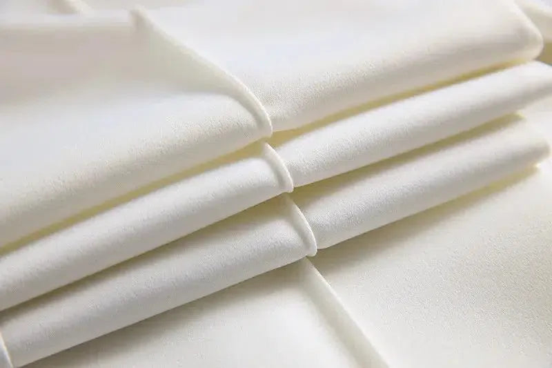 Women Pant Suit - Diamonds Beaded Blazer, Flare Trousers -Guocali