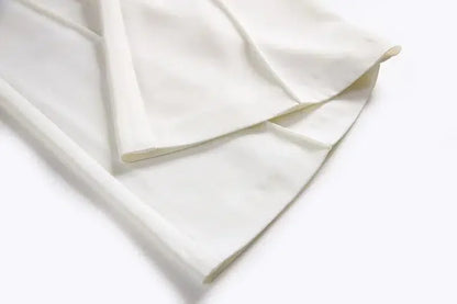 Women Pant Suit - Diamonds Beaded Blazer, Flare Trousers -Guocali