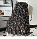 Women Pleated Skirt Fairy Style Chiffon - High Waist Midi Women Skirt