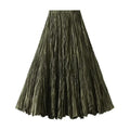 Women Pleated Skirt High Waist - A-Line Midi Women Skirt