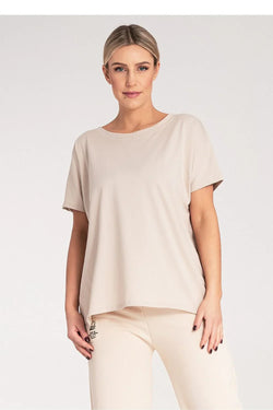 Women Round-Neck Short-Sleeves T-Shirt – Stretchable - Guocali