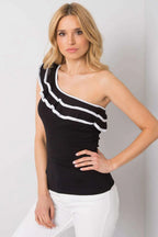 Women Ruffle Top – One-Shoulder Ruffle Top -Guocali