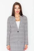 Women's Blazer - Lightweight - 1-Button - Multicolor -Guocali