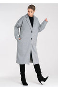 Women's Overcoat - With Pockets Minimalist, Chic