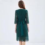 Women’s Slim Medium Length Hip Dress -Guocali