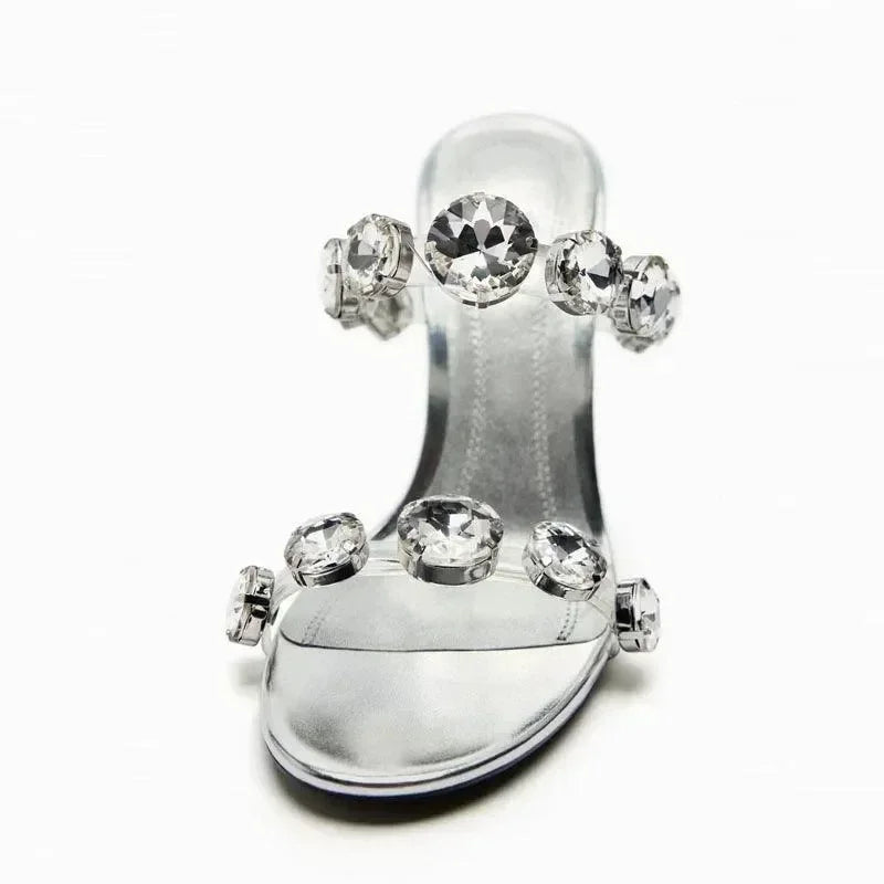 Women Sandals - Stiletto Heels - Patent Leather